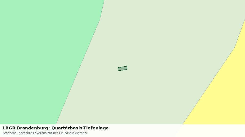 Statische Kartenansicht: LBGR Brandenburg: Quartärbasis-Tiefenlage