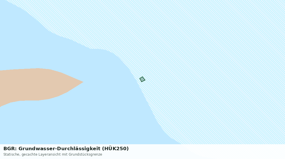 Statische Kartenansicht: BGR: Grundwasser-Durchlässigkeit (HÜK250)