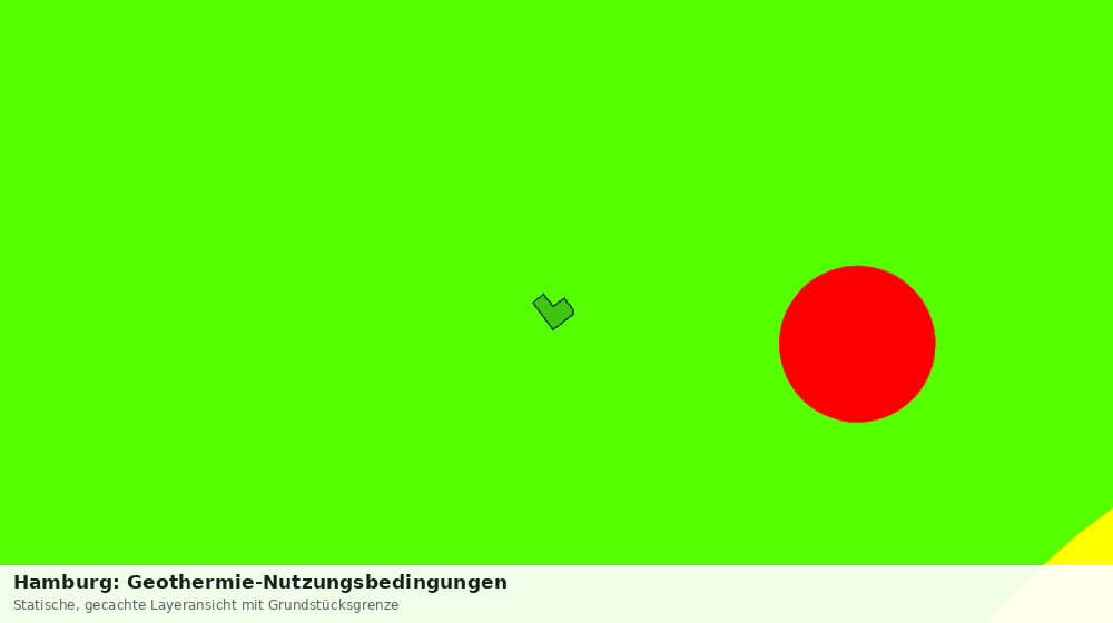 Statische Kartenansicht: Hamburg: Geothermie-Nutzungsbedingungen