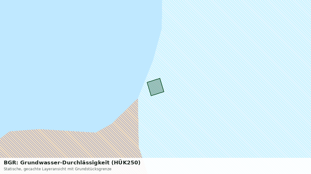 Statische Kartenansicht: BGR: Grundwasser-Durchlässigkeit (HÜK250)