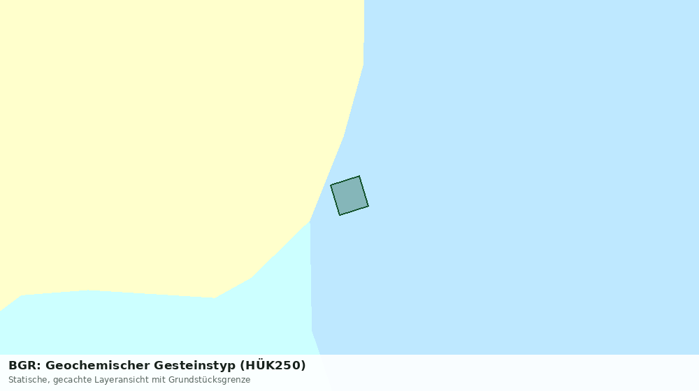 Statische Kartenansicht: BGR: Geochemischer Gesteinstyp (HÜK250)