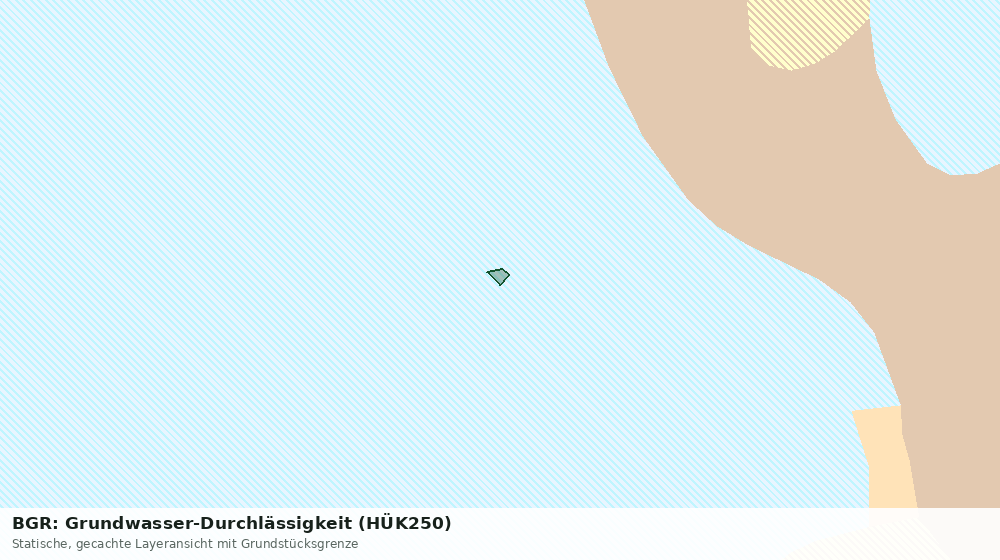 Statische Kartenansicht: BGR: Grundwasser-Durchlässigkeit (HÜK250)