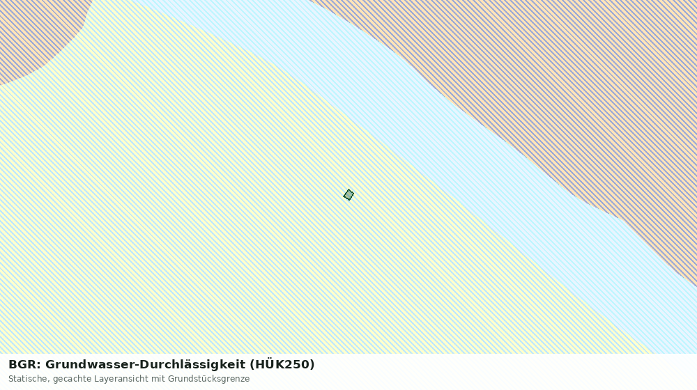 Statische Kartenansicht: BGR: Grundwasser-Durchlässigkeit (HÜK250)