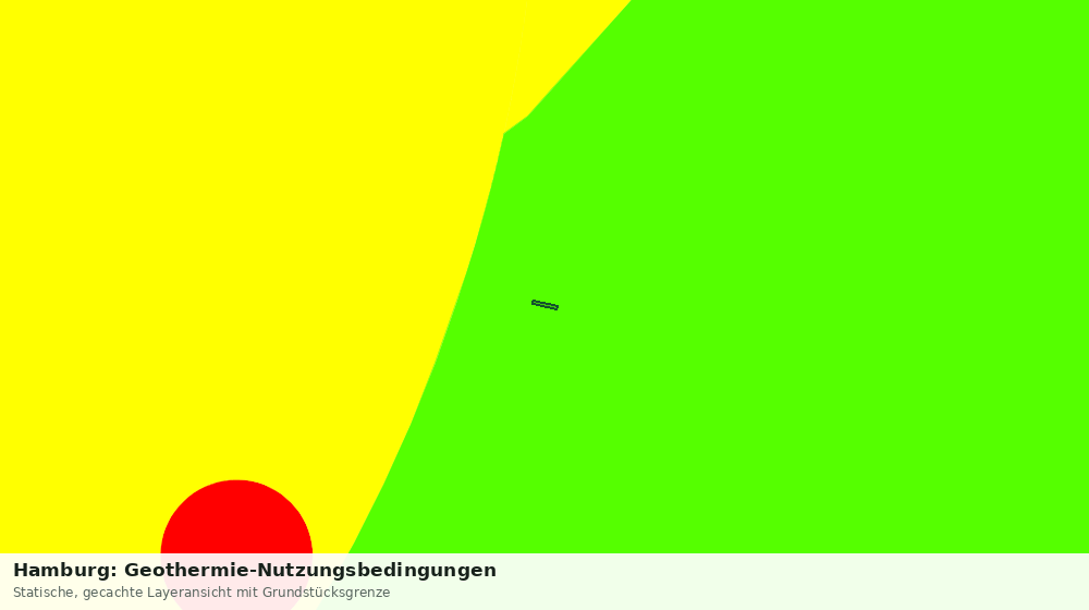 Statische Kartenansicht: Hamburg: Geothermie-Nutzungsbedingungen