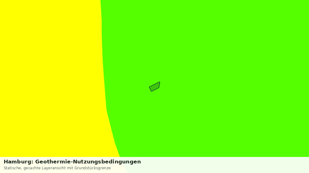 Statische Kartenansicht: Hamburg: Geothermie-Nutzungsbedingungen