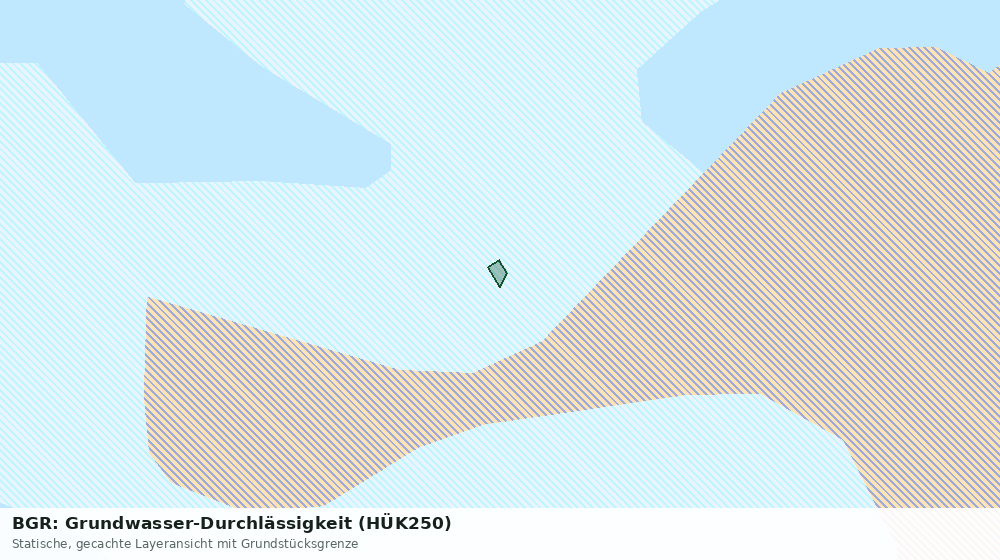 Statische Kartenansicht: BGR: Grundwasser-Durchlässigkeit (HÜK250)