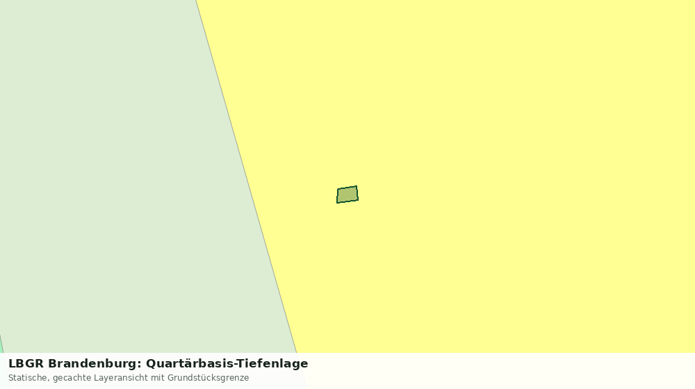 Statische Kartenansicht: LBGR Brandenburg: Quartärbasis-Tiefenlage
