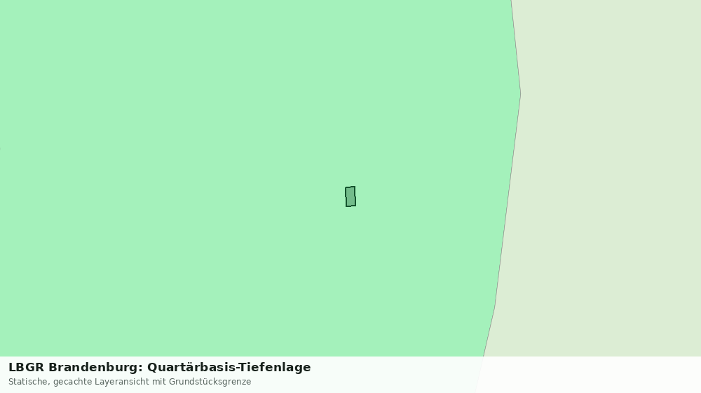 Statische Kartenansicht: LBGR Brandenburg: Quartärbasis-Tiefenlage