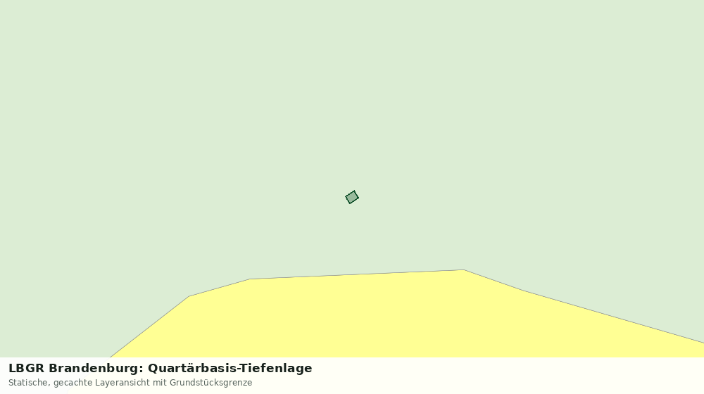 Statische Kartenansicht: LBGR Brandenburg: Quartärbasis-Tiefenlage