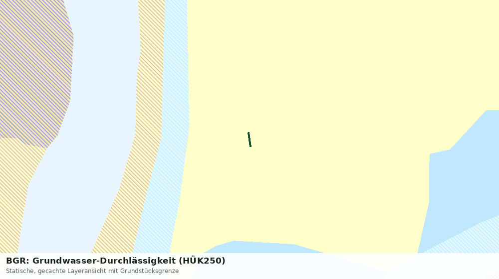 Statische Kartenansicht: BGR: Grundwasser-Durchlässigkeit (HÜK250)