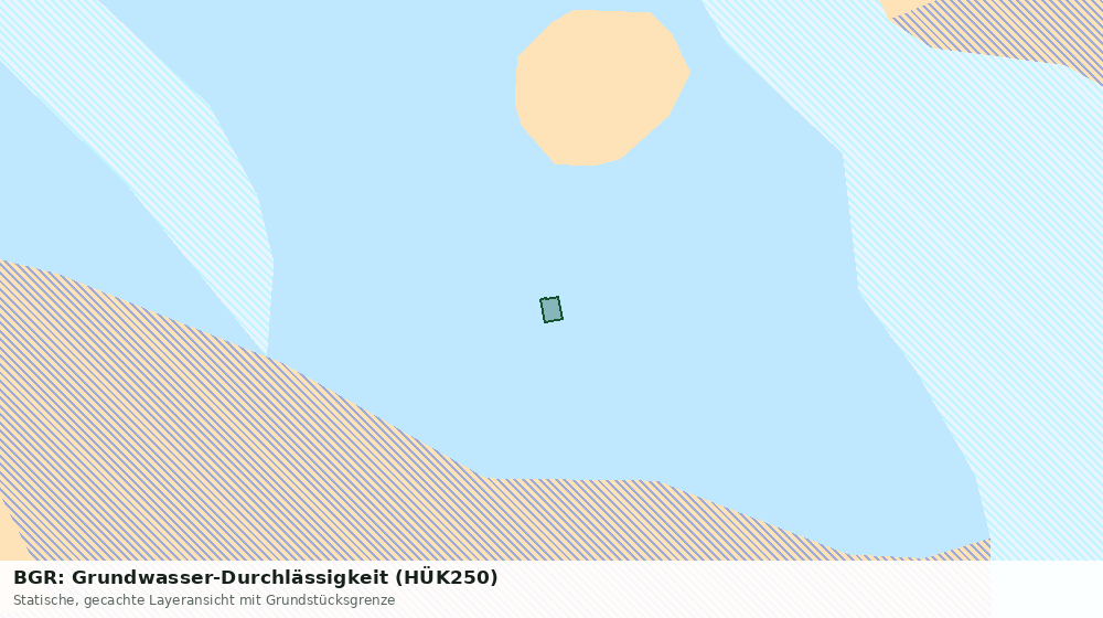Statische Kartenansicht: BGR: Grundwasser-Durchlässigkeit (HÜK250)