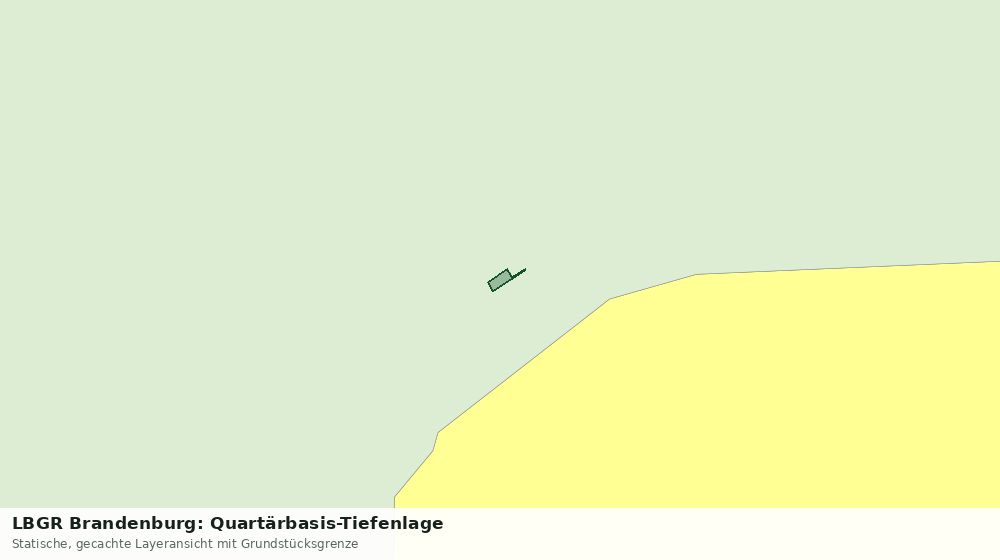 Statische Kartenansicht: LBGR Brandenburg: Quartärbasis-Tiefenlage
