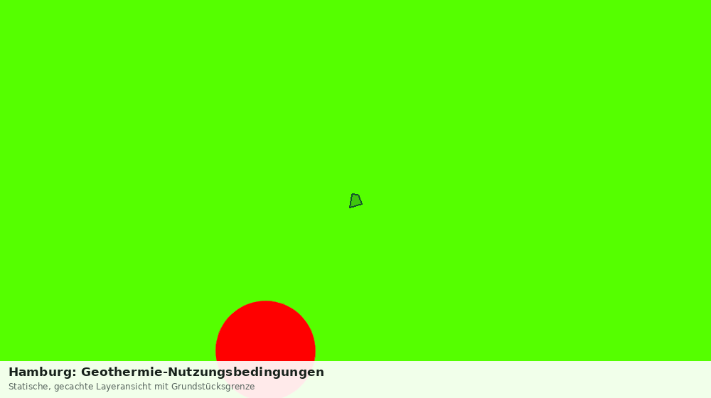 Statische Kartenansicht: Hamburg: Geothermie-Nutzungsbedingungen