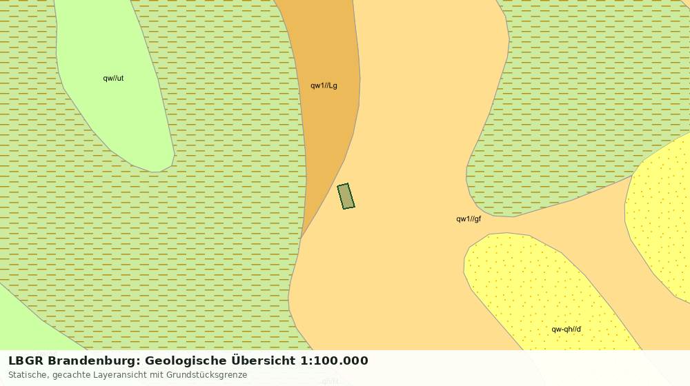Statische Kartenansicht: LBGR Brandenburg: Geologische Übersicht 1:100.000