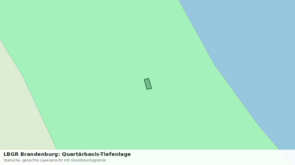 Statische Kartenansicht: LBGR Brandenburg: Quartärbasis-Tiefenlage