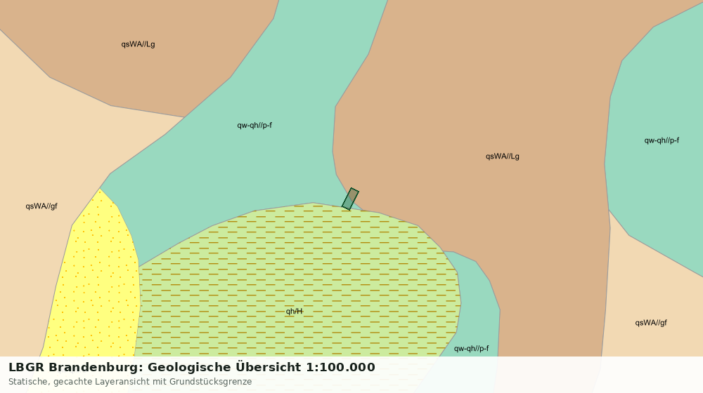 Statische Kartenansicht: LBGR Brandenburg: Geologische Übersicht 1:100.000