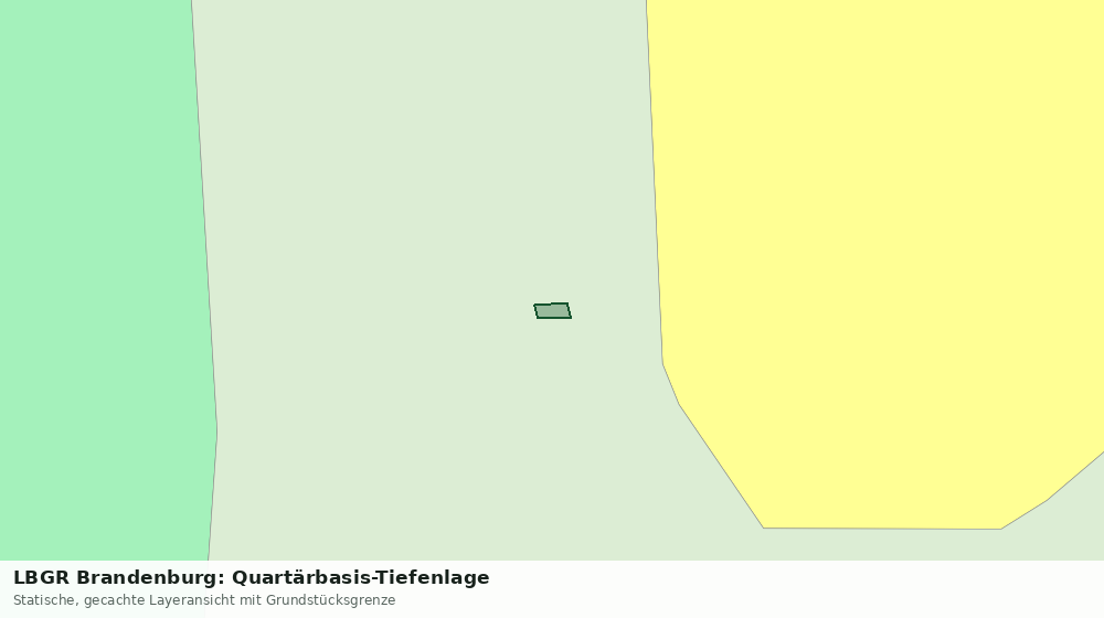 Statische Kartenansicht: LBGR Brandenburg: Quartärbasis-Tiefenlage