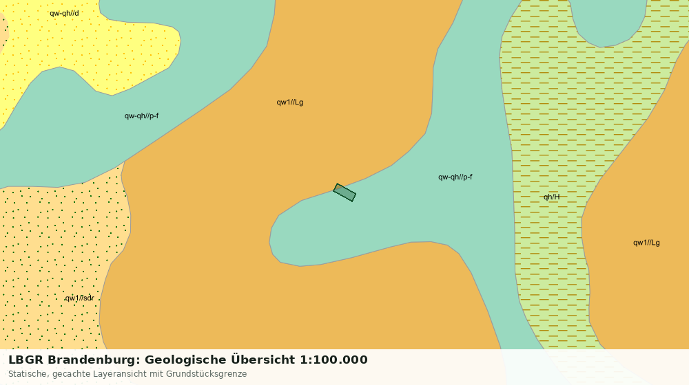 Statische Kartenansicht: LBGR Brandenburg: Geologische Übersicht 1:100.000