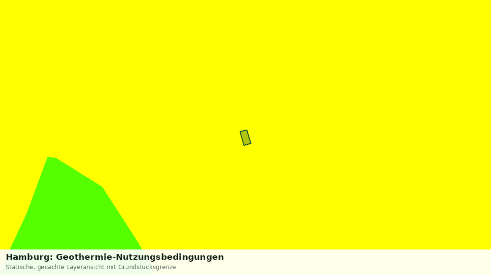 Statische Kartenansicht: Hamburg: Geothermie-Nutzungsbedingungen