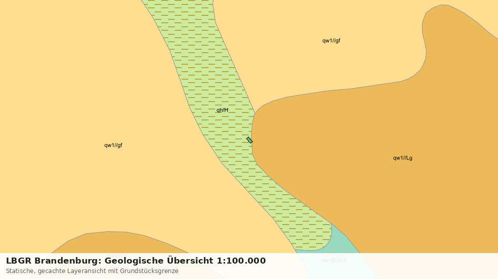 Statische Kartenansicht: LBGR Brandenburg: Geologische Übersicht 1:100.000