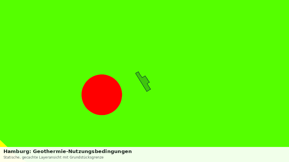 Statische Kartenansicht: Hamburg: Geothermie-Nutzungsbedingungen