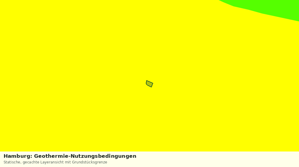 Statische Kartenansicht: Hamburg: Geothermie-Nutzungsbedingungen