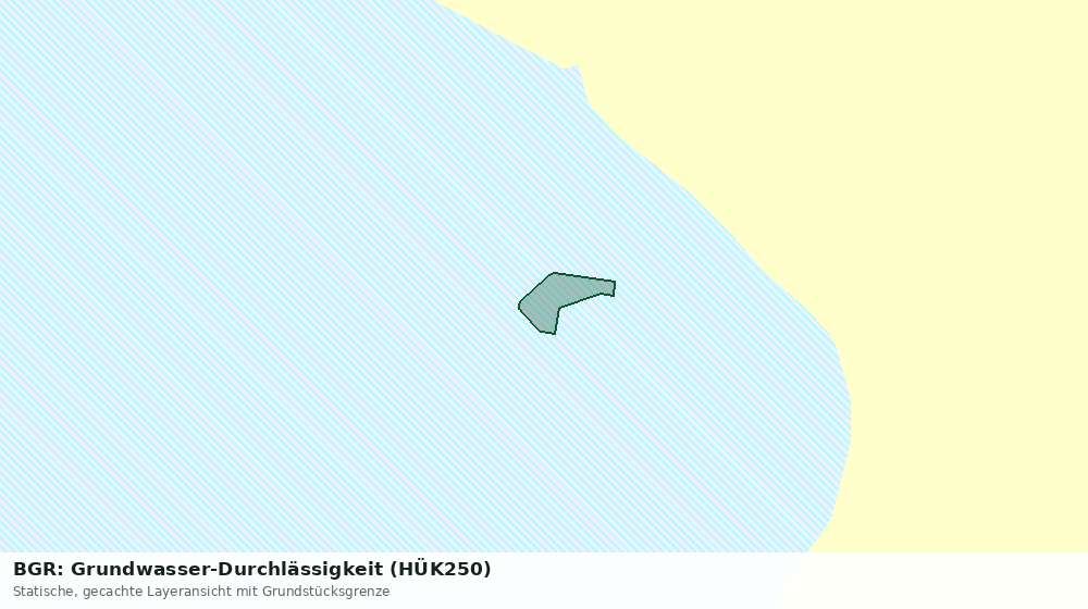 Statische Kartenansicht: BGR: Grundwasser-Durchlässigkeit (HÜK250)
