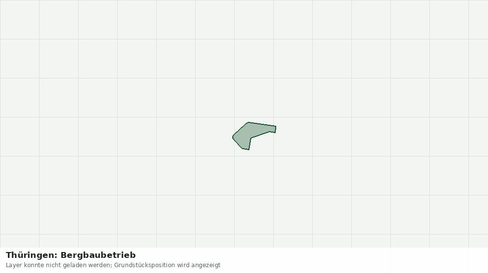 Statische Kartenansicht: Thüringen: Bergbaubetrieb