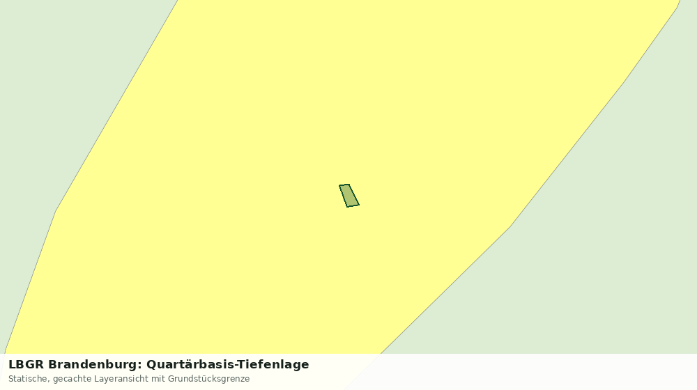 Statische Kartenansicht: LBGR Brandenburg: Quartärbasis-Tiefenlage