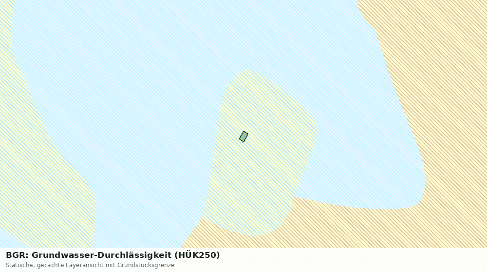 Statische Kartenansicht: BGR: Grundwasser-Durchlässigkeit (HÜK250)