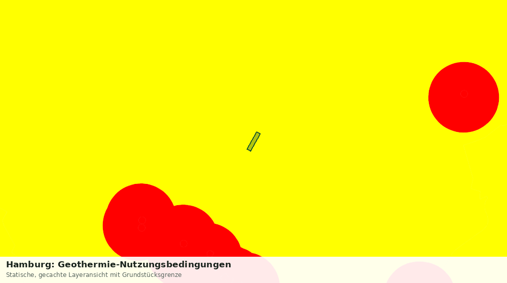 Statische Kartenansicht: Hamburg: Geothermie-Nutzungsbedingungen