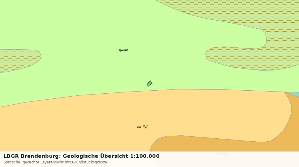 Statische Kartenansicht: LBGR Brandenburg: Geologische Übersicht 1:100.000