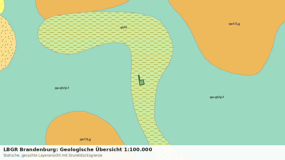 Statische Kartenansicht: LBGR Brandenburg: Geologische Übersicht 1:100.000