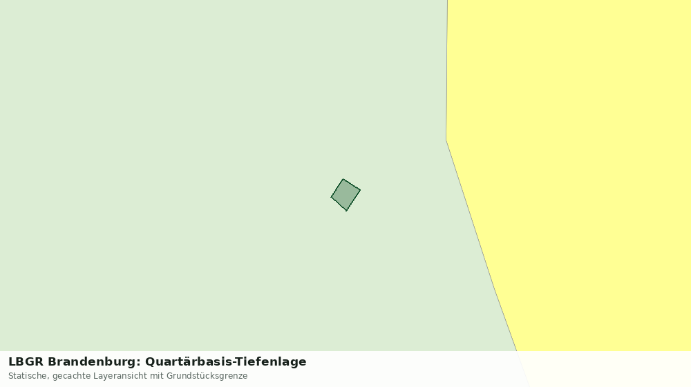 Statische Kartenansicht: LBGR Brandenburg: Quartärbasis-Tiefenlage