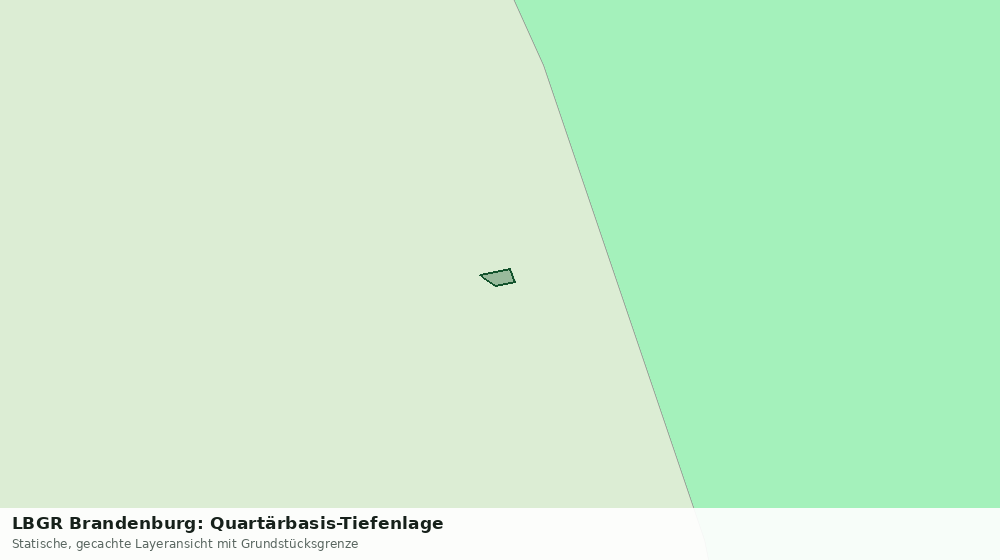 Statische Kartenansicht: LBGR Brandenburg: Quartärbasis-Tiefenlage