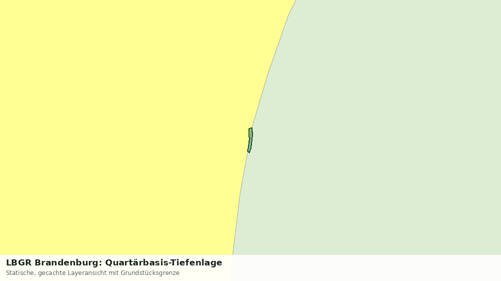 Statische Kartenansicht: LBGR Brandenburg: Quartärbasis-Tiefenlage