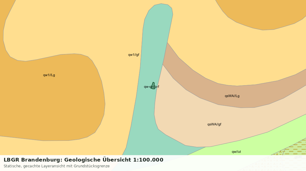 Statische Kartenansicht: LBGR Brandenburg: Geologische Übersicht 1:100.000