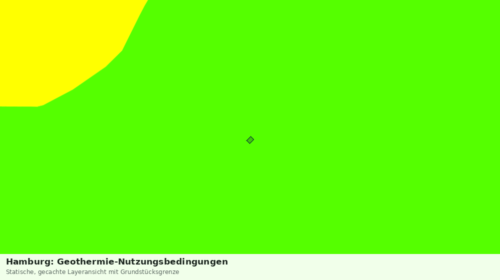 Statische Kartenansicht: Hamburg: Geothermie-Nutzungsbedingungen