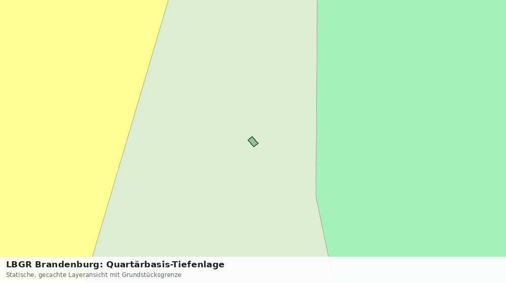 Statische Kartenansicht: LBGR Brandenburg: Quartärbasis-Tiefenlage