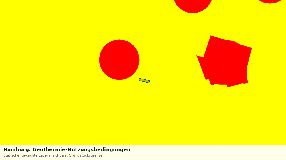 Statische Kartenansicht: Hamburg: Geothermie-Nutzungsbedingungen