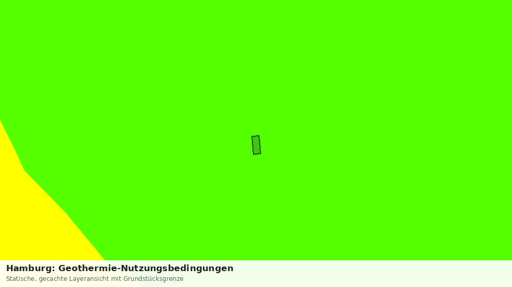 Statische Kartenansicht: Hamburg: Geothermie-Nutzungsbedingungen