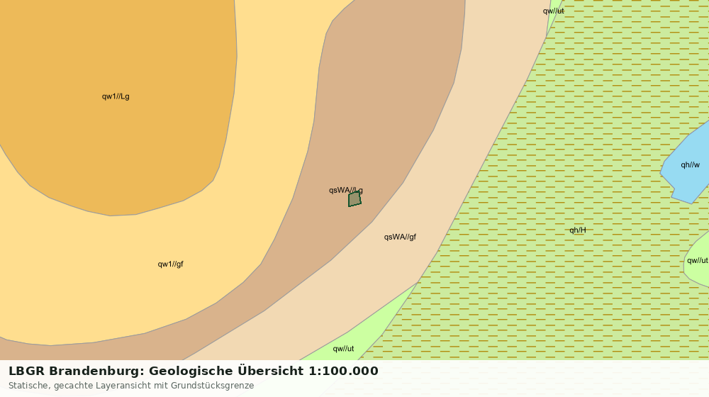 Statische Kartenansicht: LBGR Brandenburg: Geologische Übersicht 1:100.000