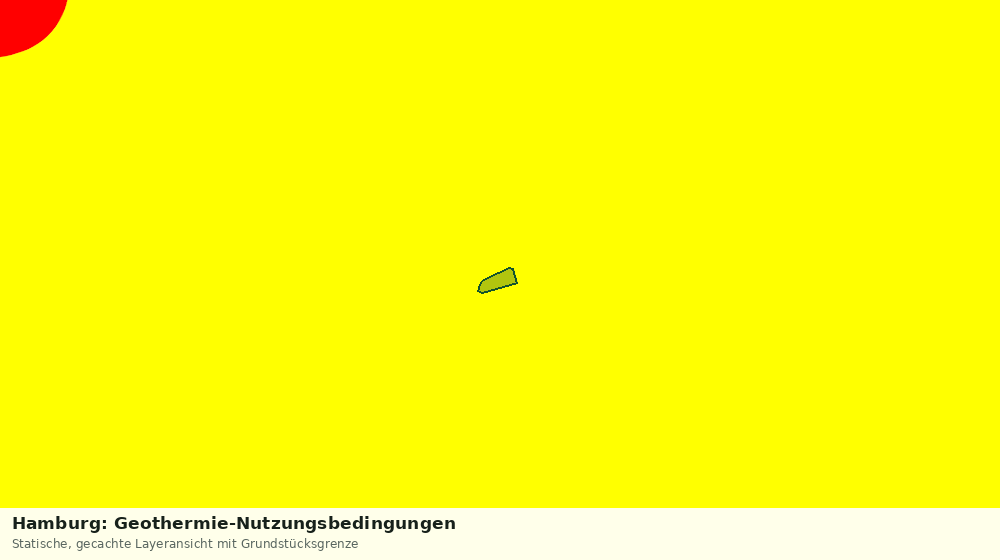 Statische Kartenansicht: Hamburg: Geothermie-Nutzungsbedingungen