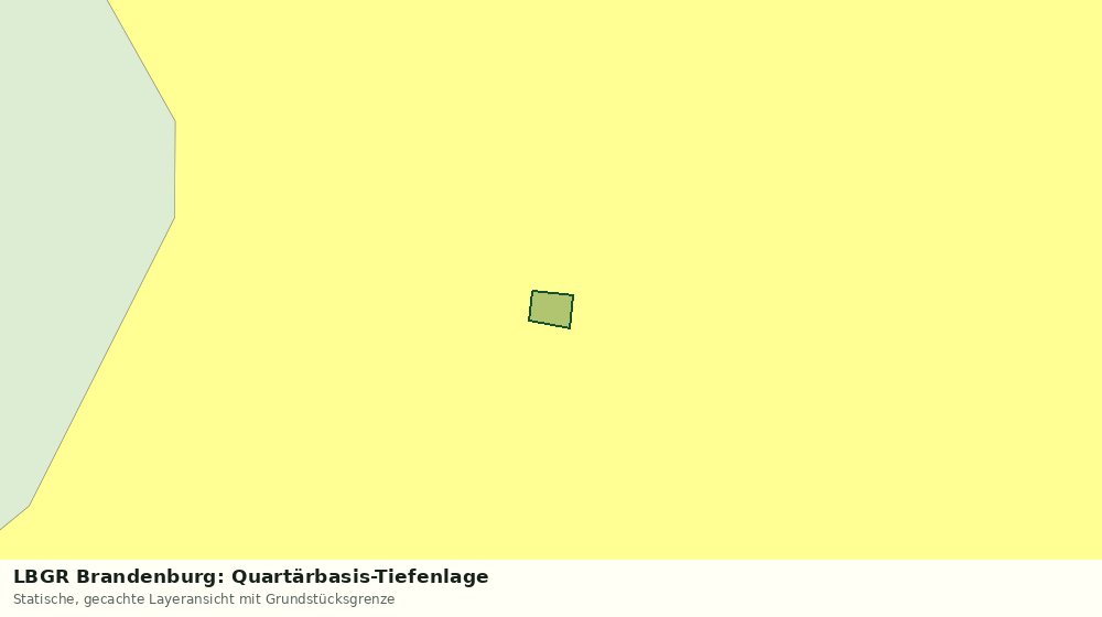 Statische Kartenansicht: LBGR Brandenburg: Quartärbasis-Tiefenlage