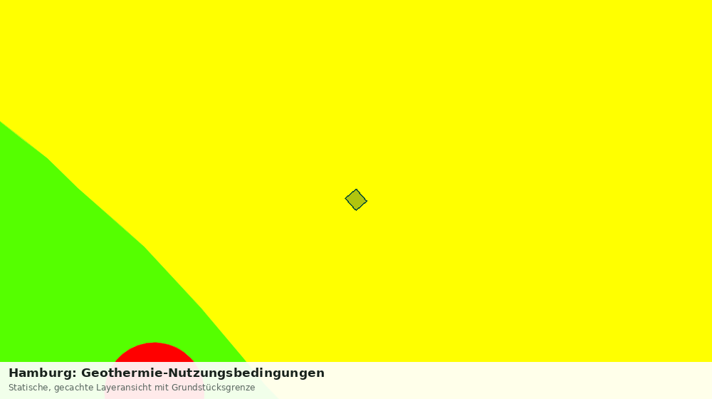 Statische Kartenansicht: Hamburg: Geothermie-Nutzungsbedingungen