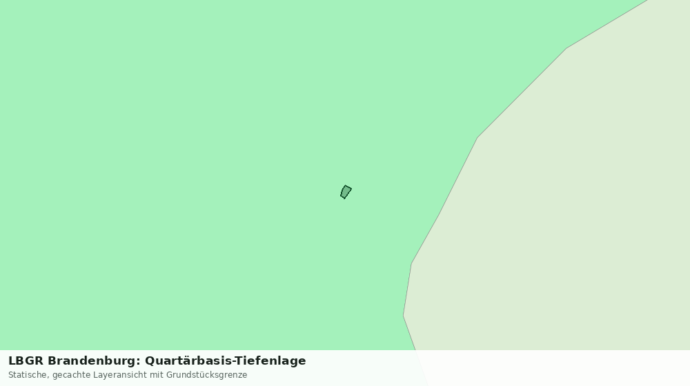Statische Kartenansicht: LBGR Brandenburg: Quartärbasis-Tiefenlage