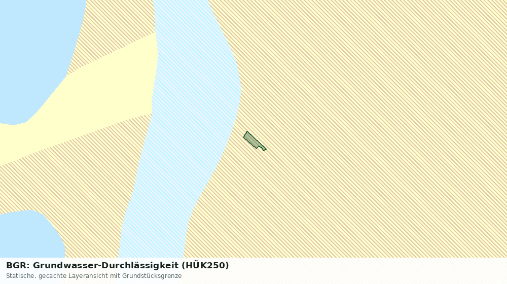Statische Kartenansicht: BGR: Grundwasser-Durchlässigkeit (HÜK250)