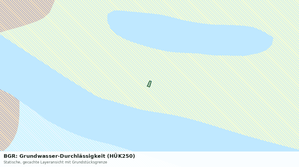 Statische Kartenansicht: BGR: Grundwasser-Durchlässigkeit (HÜK250)