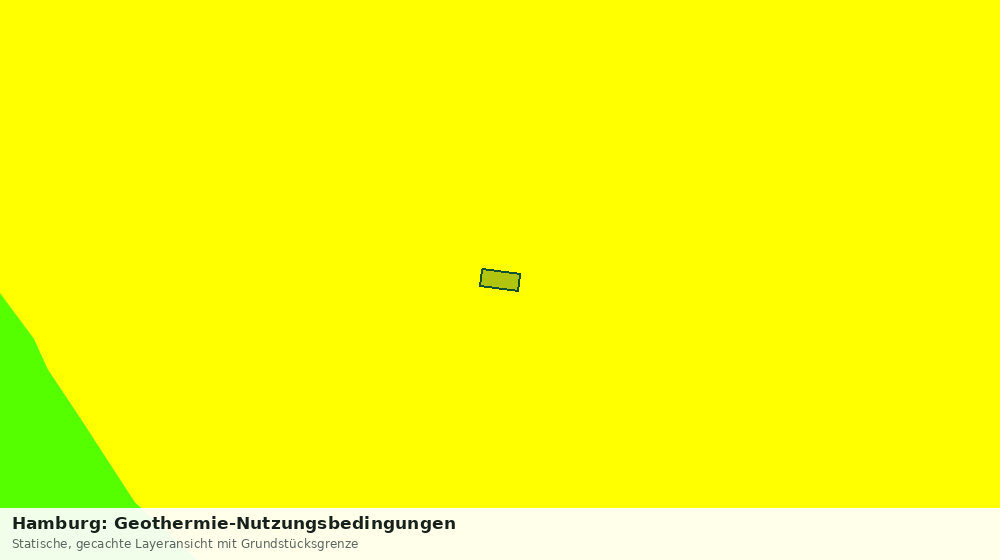 Statische Kartenansicht: Hamburg: Geothermie-Nutzungsbedingungen
