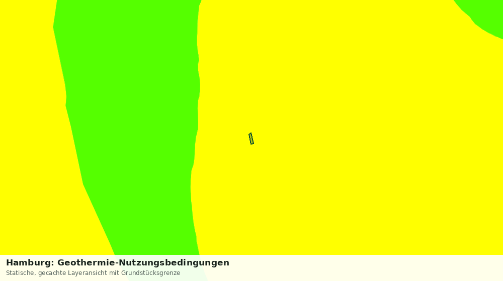 Statische Kartenansicht: Hamburg: Geothermie-Nutzungsbedingungen